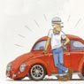 Illustration of the readers section 'Street Mail': a reader suggested 
to iclude 'Old Speed' races in the program of 'modern' races. 
Issue Nr.152-FEB2002.