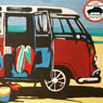 click to enlarge - Surfer Pplit on Beach