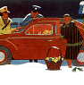 Illustration of an AD of a car heater for the VW Beetle produced by Ebersp�cher.