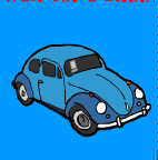 Click to see the actual page with the animation involving this blue VW Beetle.